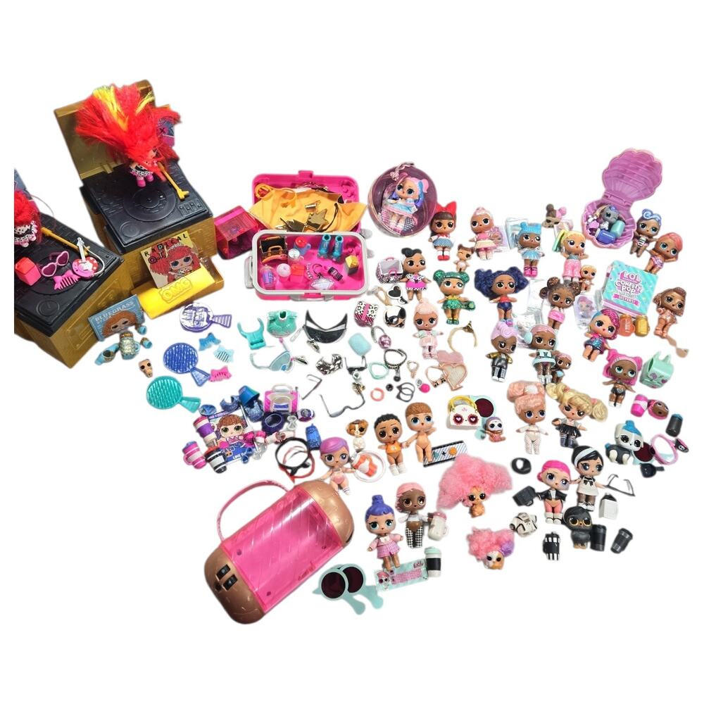 HUGE LOL Surprise Doll Lot 30+ Dolls Pets Lil Sister Accessories Rare HTF Bundle